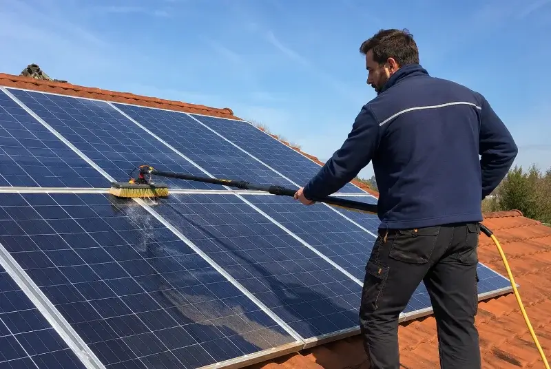 Nettoyage et entretien de panneaux solaires à Maisontiers